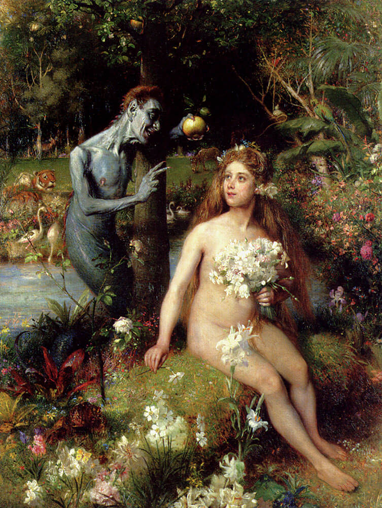 The temptation of Eve by Pierre Jean van der Ouderaa