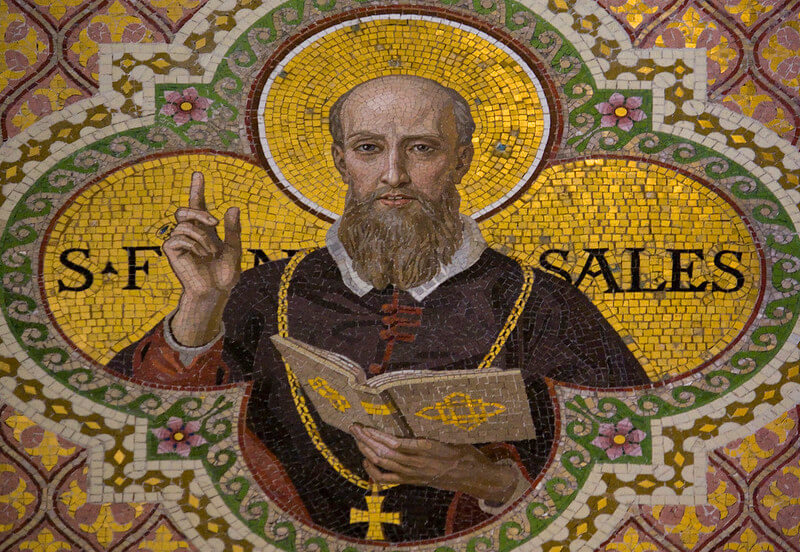 Mosaic of St. Francis de Sales. Photo credit: Fr. Lawrence Lew, O.P.