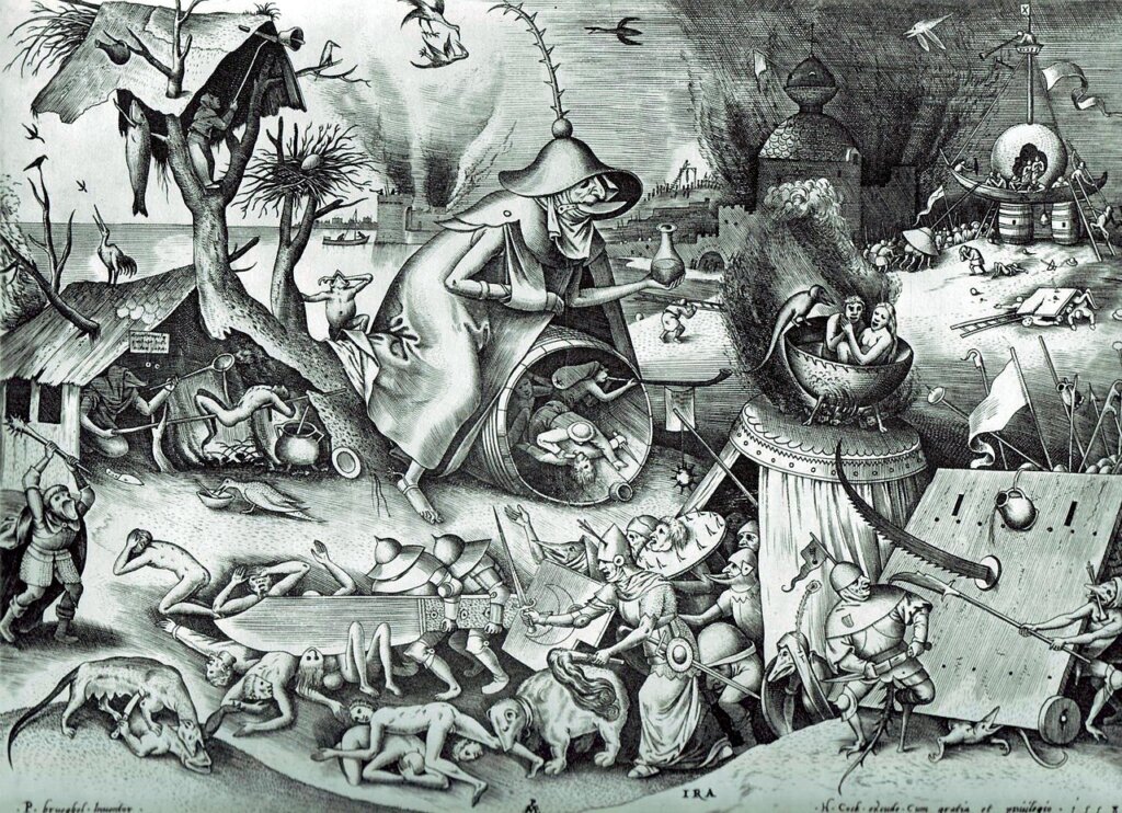 The Seven Deadly Sins or the Seven Vices by Pieter Bruegel the Elder 