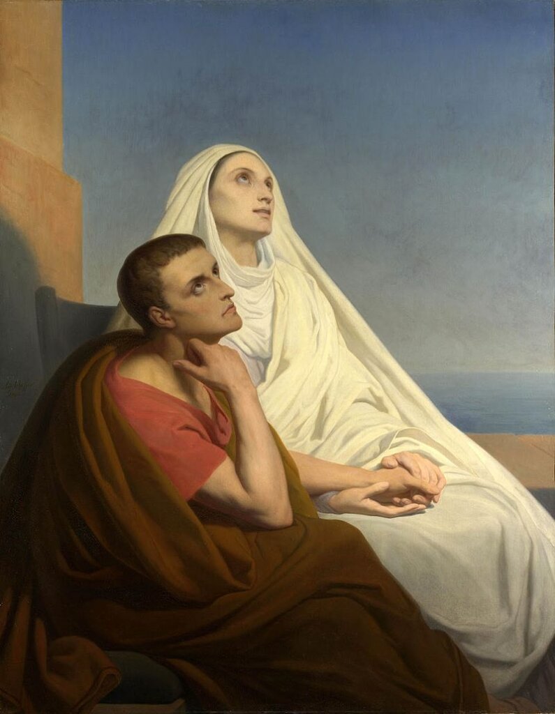 Saint Augustine and His Mother, Saint Monica, by Ary Scheffer