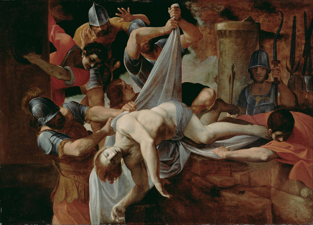 St. Sebastian Thrown into the Cloaca Maxima by Lodovico Carracci