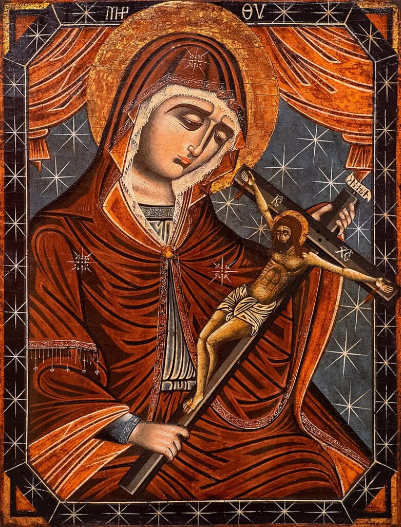Theotokos icon (17th-18th century) at the National Museum of Serbia