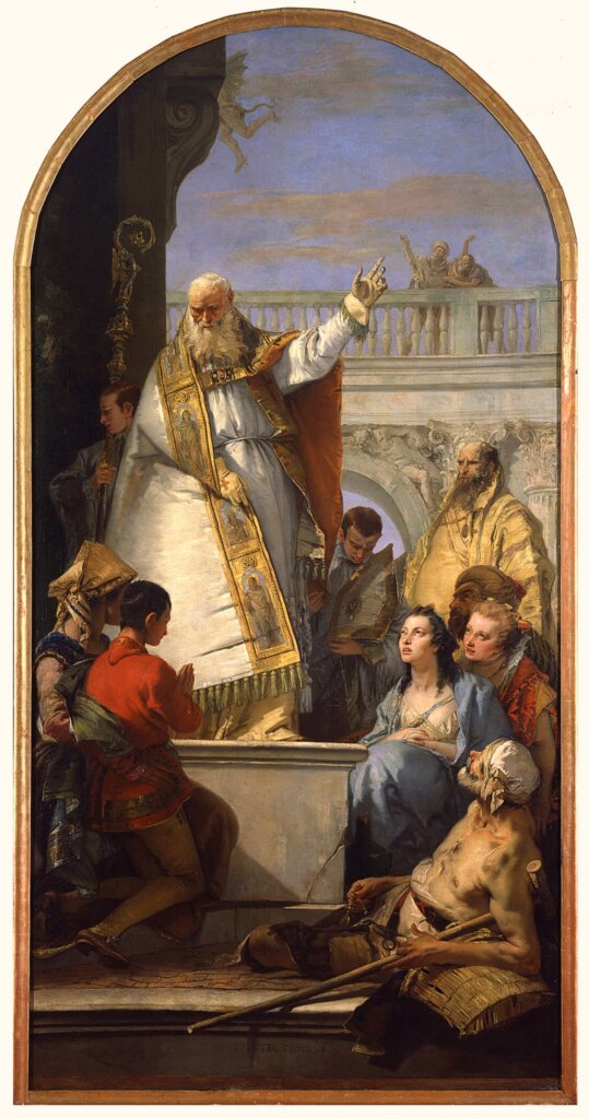 Saint Patrick, Bishop of Ireland by Giovanni Battista Tiepolo
