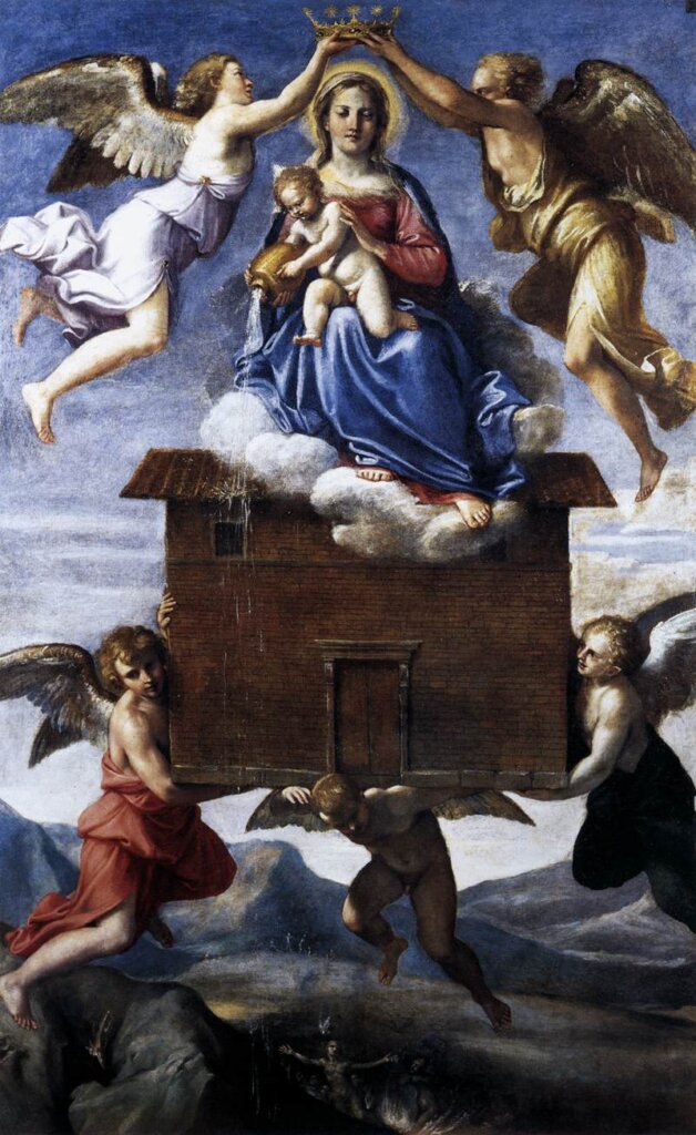 The Translation of the House of Loreto by Annibale Carracci