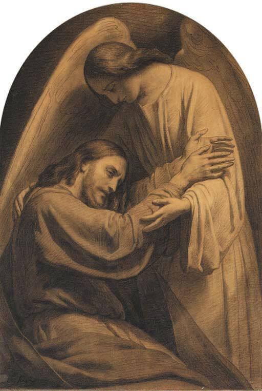 Jesus and Angel by Ary Scheffer