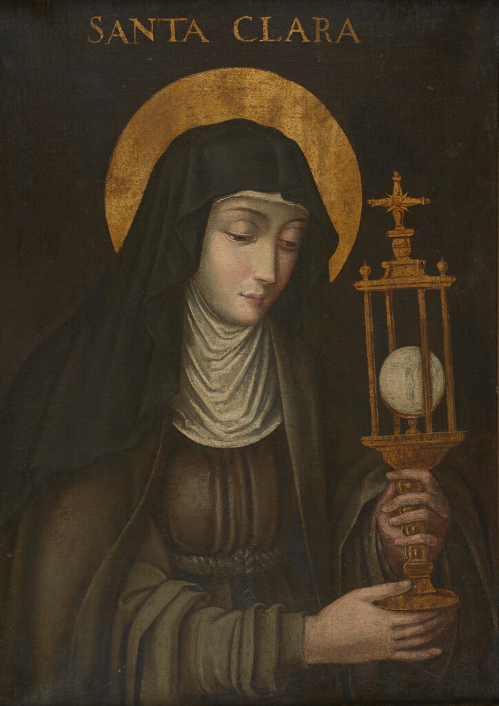 Saint Clare with a Monstrance attributed to Andrés Sánchez Gallque