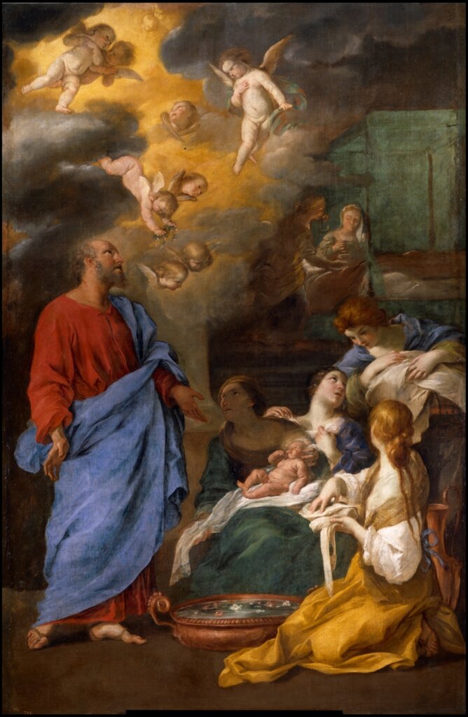 Nativity of St. John the Baptist by Andrea Sacchi