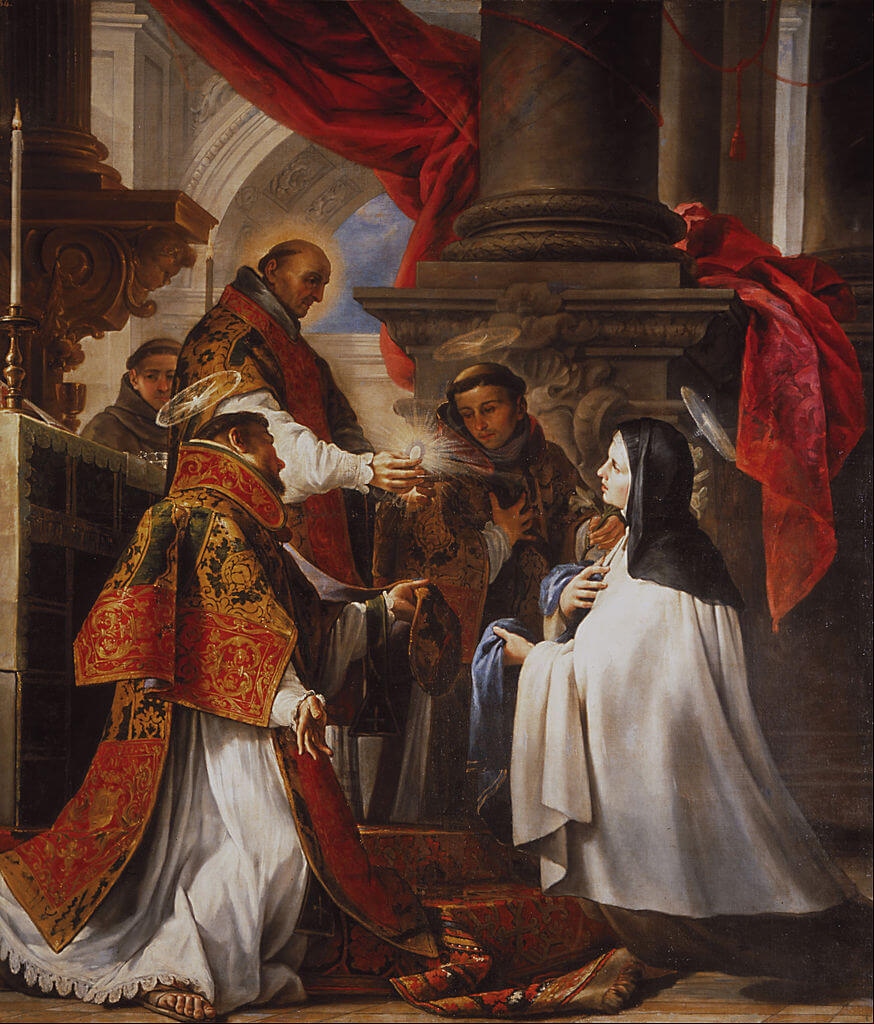 The Communion of Saint Teresa by Juan Martín Cabezalero