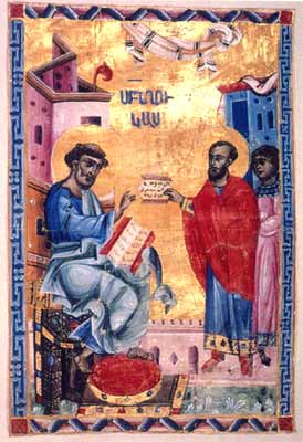 Saint Luke, 13th century, Roslin Gospels